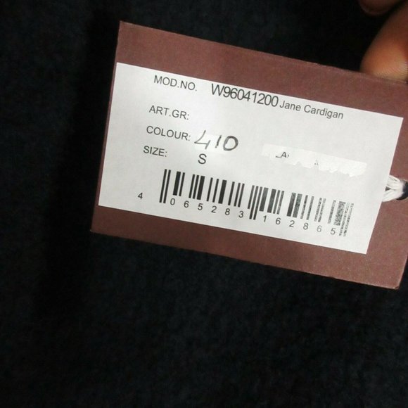 BETTER RICH NY Jane cardigan Sweater women's open-front SMALL deep Navy - Picture 7 of 10